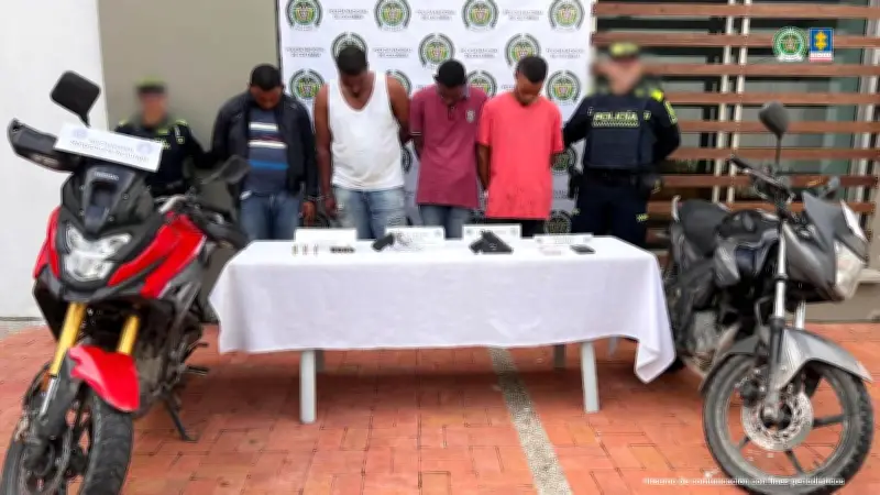 Cinco hombres enviados a prisión por porte ilegal de armas en Bolívar