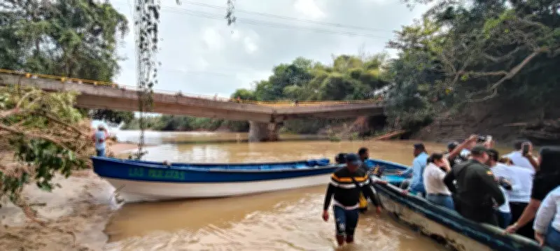 Colapso del puente en Mendihuaca paraliza economía regional mientras esperan solución