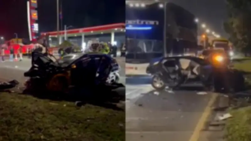 Doble tragedia vial en Bogotá: dos mujeres fallecen en choque múltiple en la Autopista Norte