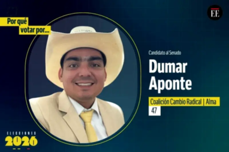 Dumar Aponte, candidato al Senado, revela sus propuestas y posturas políticas clave