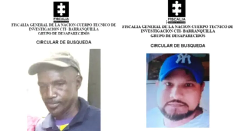 Fiscalía busca a dos hombres desaparecidos en el Suroccidente de Barranquilla