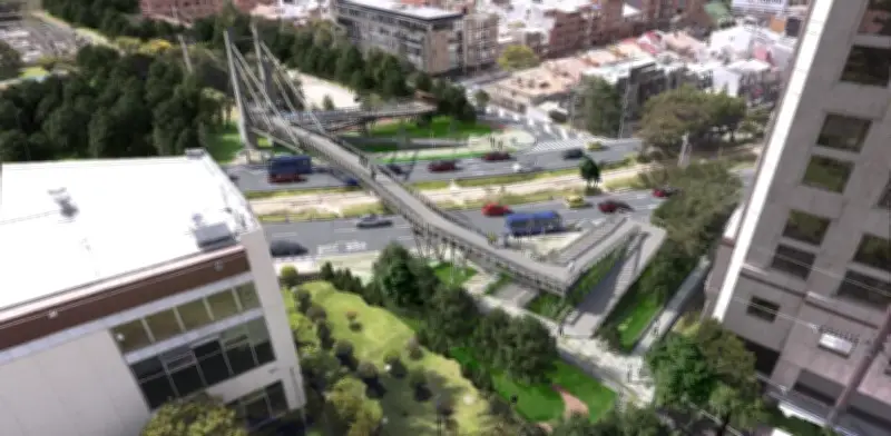 Inicia construcción de puente peatonal en calle 112 con Novena tras años de contratiempos y fallas contractuales