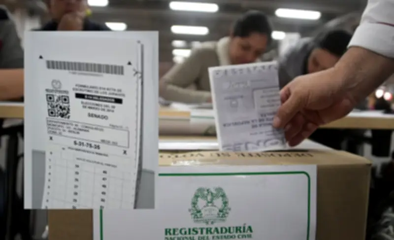 Instrucción de la Registraduría para formularios E-14 en elecciones 2026 genera debate electoral