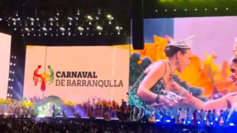 Michelle se sobresalió: Así fue la coronación de la Reina del Carnaval 2026 y su Rey Momo