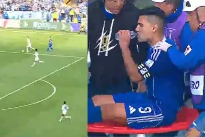 Alarma en Millonarios: Radamel Falcao García sale lesionado en camilla ante Llaneros