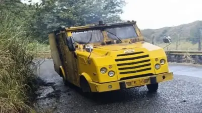 Asalto con explosivos a vehículo de valores en Cauca deja un muerto tras ataque armado