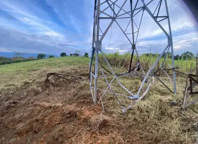 Ataque con explosivos a red eléctrica en Cajibío compromete estabilidad energética del Cauca