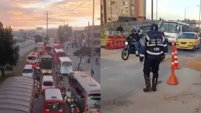Bogotá enfrenta caos vial por hundimientos, manifestación y accidente este viernes