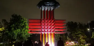 Bogotá inaugura 'Umbral', monumento que honra a personal de salud fallecido durante la pandemia