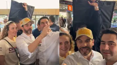 Candidato presidencial Abelardo De La Espriella hace campaña en Metro de Medellín pese a prohibición