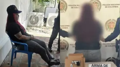 Capturan a funcionaria del Inpec con arma ilegal en acto político de Álvaro Uribe en Honda