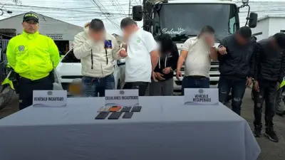 Capturan a seis ladrones tras intento de robo cinematográfico a camión de sal en Huila