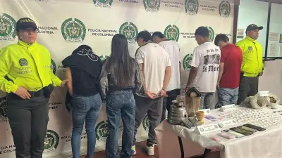 Capturan a seis personas en Floridablanca por tráfico de drogas vinculado a 'Los Chorizos'