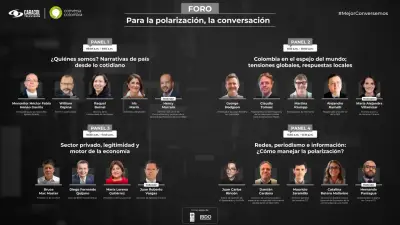 Caracol TV organiza foro contra la polarización en Colombia con campaña #MejorConversemos