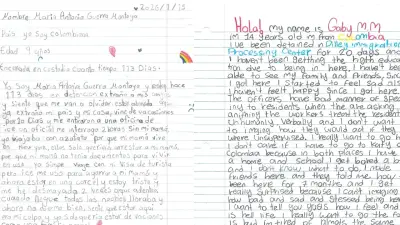 Cartas Desgarradoras de Niñas Colombianas Detenidas por ICE en Texas Revelan Infierno