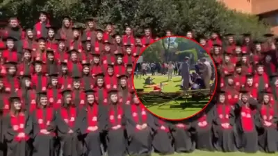 Colapsa tarima durante foto escolar en Colombia: 23 estudiantes resultan heridos