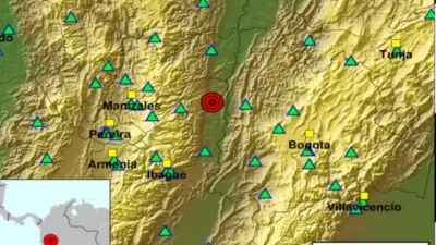 Colombia registra 10 temblores en un día: reporte detallado del Servicio Geológico
