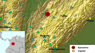 Colombia registra más de 10 temblores en un solo día, según informe del Servicio Geológico
