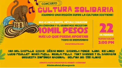 Concierto Cultura Solidaria: Un llamado a ayudar a damnificados por lluvias