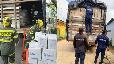 Continúa entrega de ayudas humanitarias a damnificados por lluvias en Antioquia