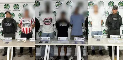 Contundente golpe a la extorsión en Barranquilla: 14 capturados y 2 menores aprehendidos
