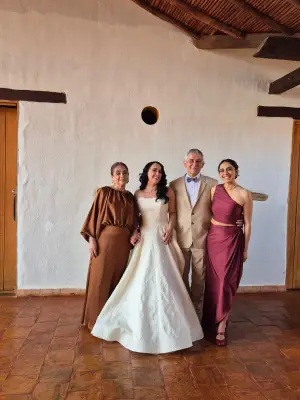 Daniela Ospina y Andrés Toro sellan su amor con íntima boda en Barichara