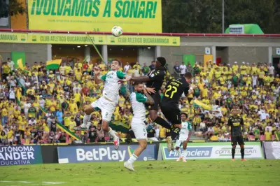 Deportivo Cali mejora su posición en la tabla del descenso tras empate con Atlético Bucaramanga