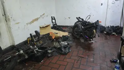 Desmantelan 'deshuesadero' de motos en Bogotá: Ocho personas capturadas en Los Mártires
