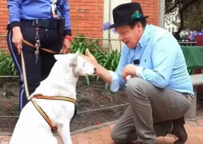 Don Jediondo conmueve al rescatar a perrita Kiara en parque de Bosa, Bogotá