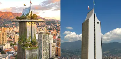 Edificio Coltejer transformado en bosque vertical: proyecto futurista con IA que revoluciona Medellín