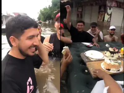 Fiesta en inundaciones de Córdoba: celebración viral contrasta emergencia que afecta a 120.000 personas