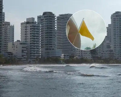 Frente frío mantiene en alerta al Caribe colombiano con oleaje peligroso y vientos intensos