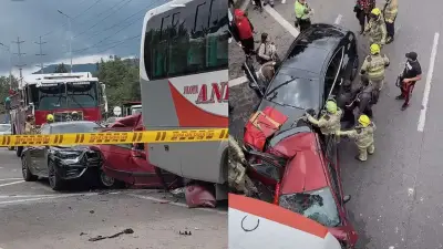 Grave accidente múltiple en Autopista Norte con calle 187 genera caos vehicular en Bogotá