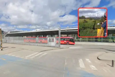 Hallan hombre muerto detrás del Portal Tunal de Transmilenio en Bogotá