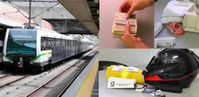 Hallazgos insólitos en el Metro de Medellín: desde 3 millones de pesos hasta guantes de boxeo