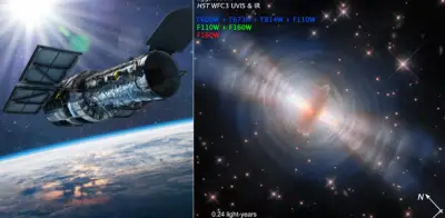 Hubble capta por primera vez la agonía de una estrella similar al Sol en la Nebulosa del Huevo