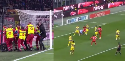 Impactante choque en Italia: jugador pierde dientes y será operado tras violento cabezazo