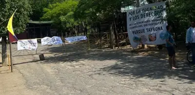 Indígenas y campesinos toman el Tayrona: exigen coadministración real del parque