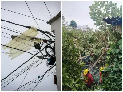 Intensas lluvias en Barrancabermeja dejan 23 familias damnificadas y múltiples emergencias