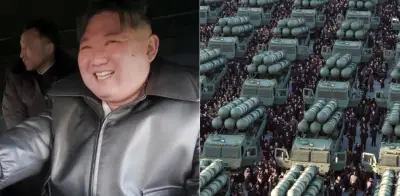 Kim Jong Un supervisa presentación de lanzacohetes nuclear norcoreano de 600 mm
