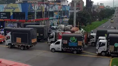 Manifestación de recicladores afecta movilidad en la avenida El Dorado de Bogotá