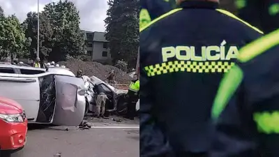 Moto de policía involucrada en trágico accidente de la avenida 68 en Bogotá deja tres muertos