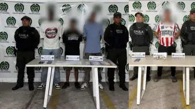 Policía desmantela redes de extorsión en Barranquilla con 14 capturas y 2 menores aprehendidos