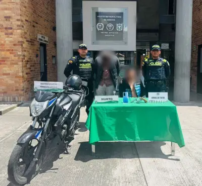 Policía frustra hurto millonario en Engativá y captura a dos sujetos con antecedentes penales