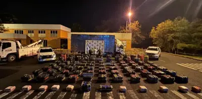 Policía incauta más de dos toneladas de marihuana en furgón de ruta Corinto-Bogotá