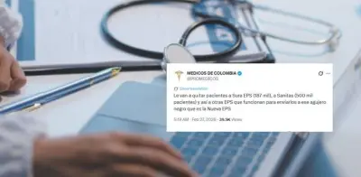 Promédicos alerta sobre posible traslado masivo de usuarios de Sura y Sanitas a Nueva EPS