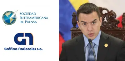 SIP denuncia 'acto intimidatorio' contra prensa por intervención estatal a editorial crítica en Ecuador