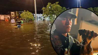 Soldado rescata y adopta perrita en inundaciones de Montería: un gesto de esperanza en Córdoba