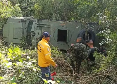 Suboficial del Ejército fallece tras accidente de vehículo blindado en Cauca