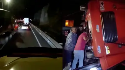 Tragedia vial en Armenia-Cajamarca: tractocamión sin frenos deja un motociclista muerto y cuatro heridos